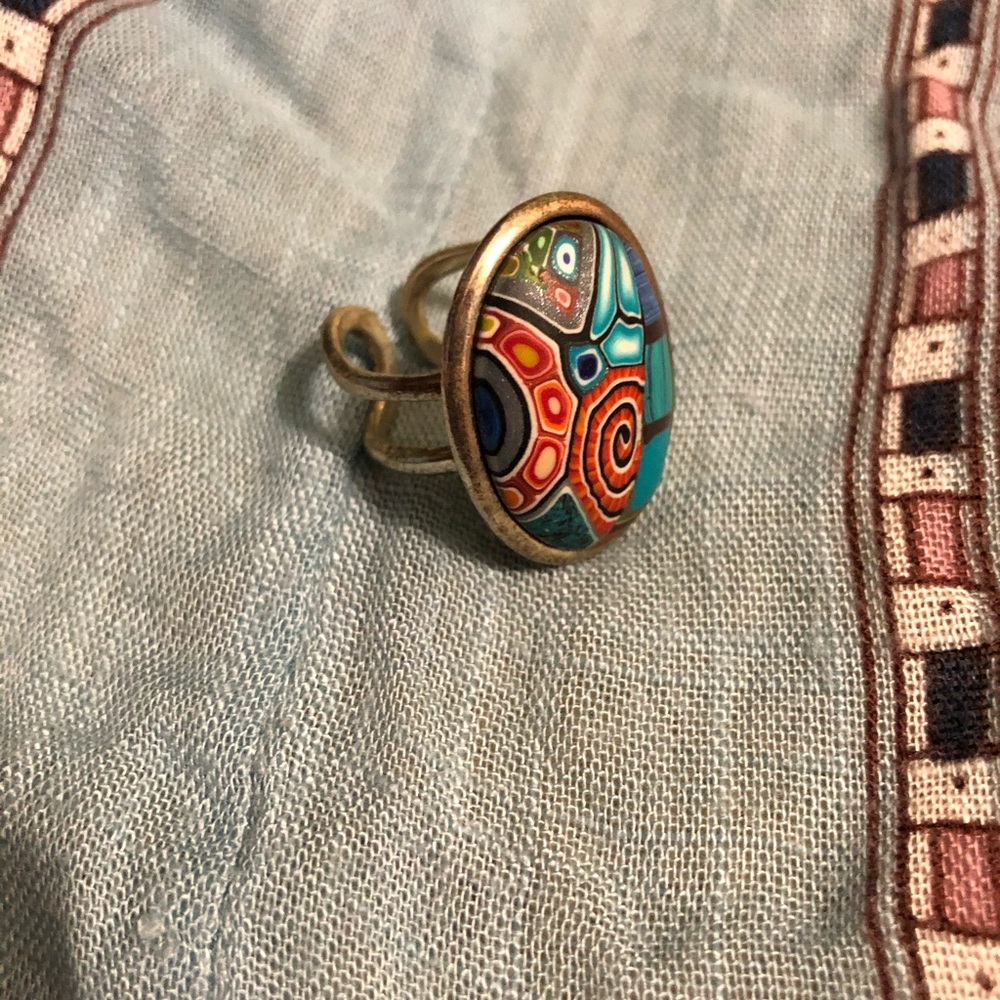 Colorful Adjustable Statement Ring